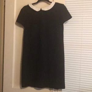 Black dress with white collar
